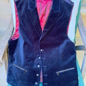 John Varvatos Peak Vest Men's 40 Zip Pockets Star USA